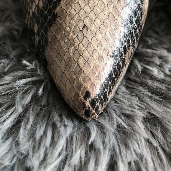 ALDO faux snakeskin kitten heel pumps size 37 - Picture 4 of 7